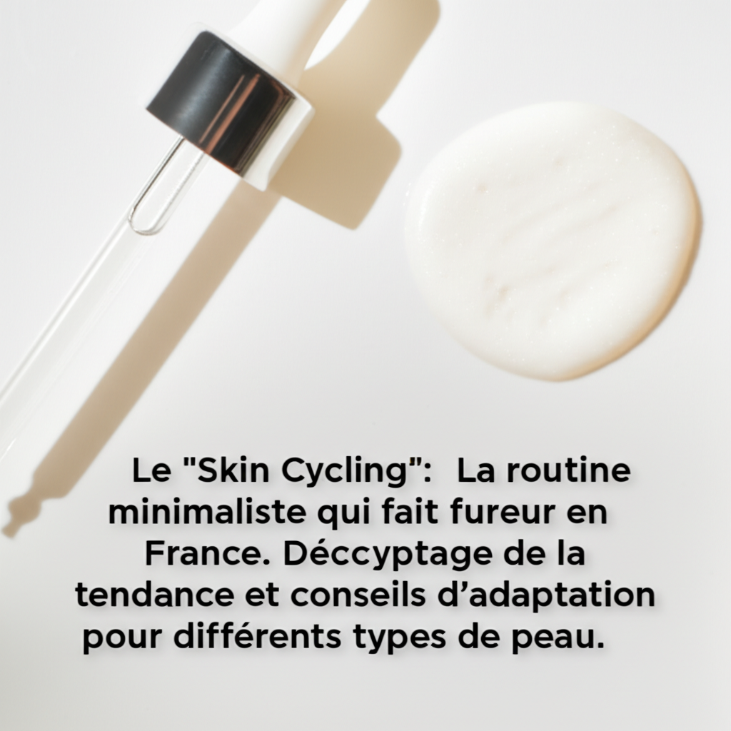 Skin Cycling : La routine minimaliste tendance en France